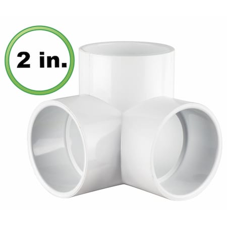 2 In. 3 Way L PVC Pipe Fitting - Utility Grade